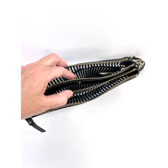 Kate Spade Cobble Hill Lilibeth Crossbody Bag Purse in Black Leather Gold - Picture 7 of 8